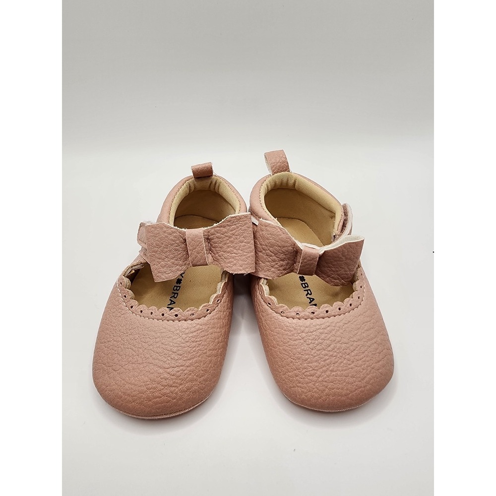 Lucky Brand Tan Baby Girl Crib Shoe - Size 4 (9-12 Months)